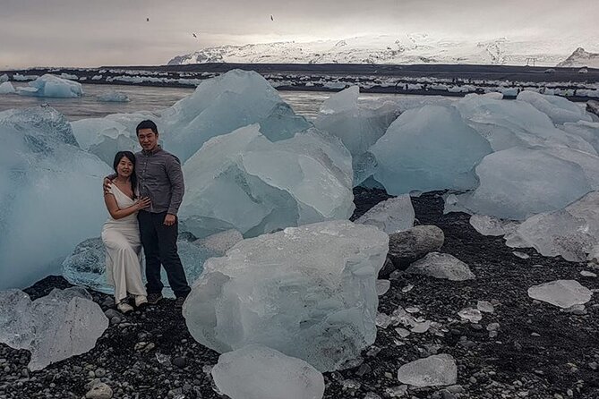 2-Day Blue Ice Cave, Glacier Lagoon and South Coast - Small Group - Jökulsárlón and Diamond Beach