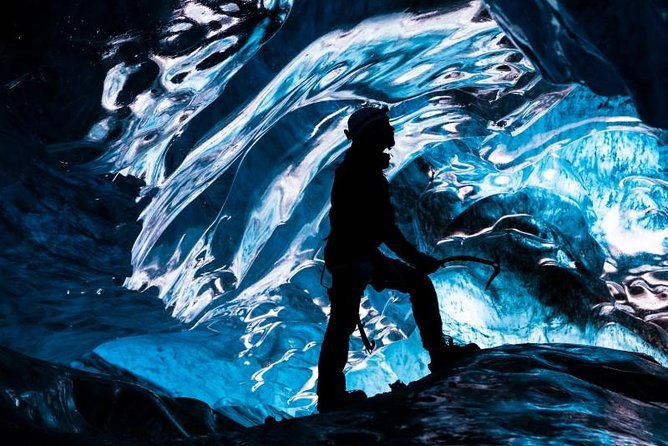 3-Day Golden Circle, South Coast & Ice Cave - Small Group Tour - Inside the blue ice cave by superjeep