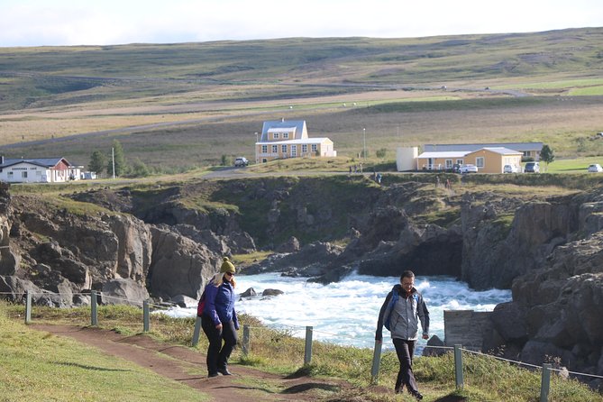 Akureyri North Iceland Waterfalls and Nature Baths Small Group Tour - Lake Myvatn’s volcanic setting