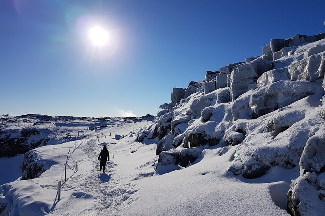 Arctic Fox Travel Dettifoss lake Mývatn winter private super jeep tour - The Mývatn Nature Baths provide a useful finish
