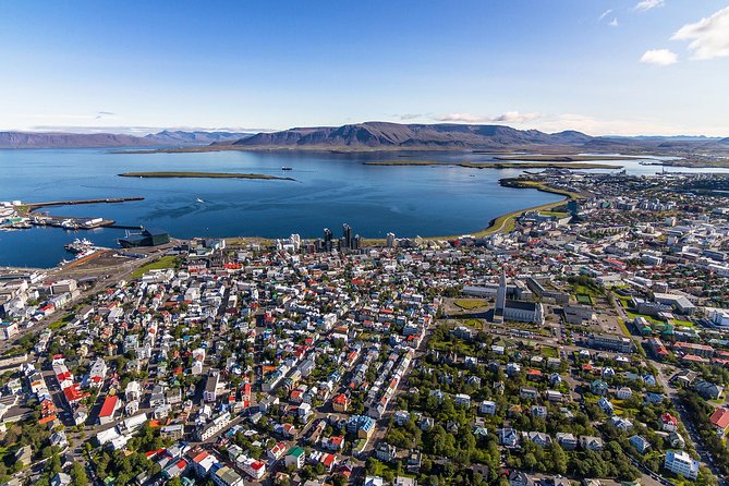 ATV & Helicopter Adventure Tour from Reykjavik - ATV trails with Reykjavik in the distance