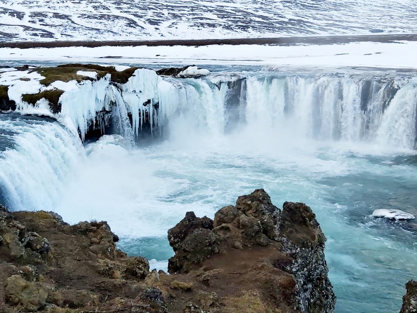 From Akureyri: Godafoss and Lake Myvatn - Dimmuborgir: lava towers, caves, and Icelandic trolls