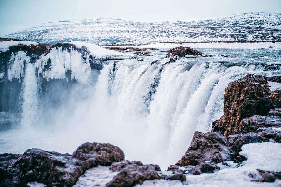 From Akureyri: Goðafoss Waterfall Winter Tour - Eighty minutes at the Waterfall of the Gods
