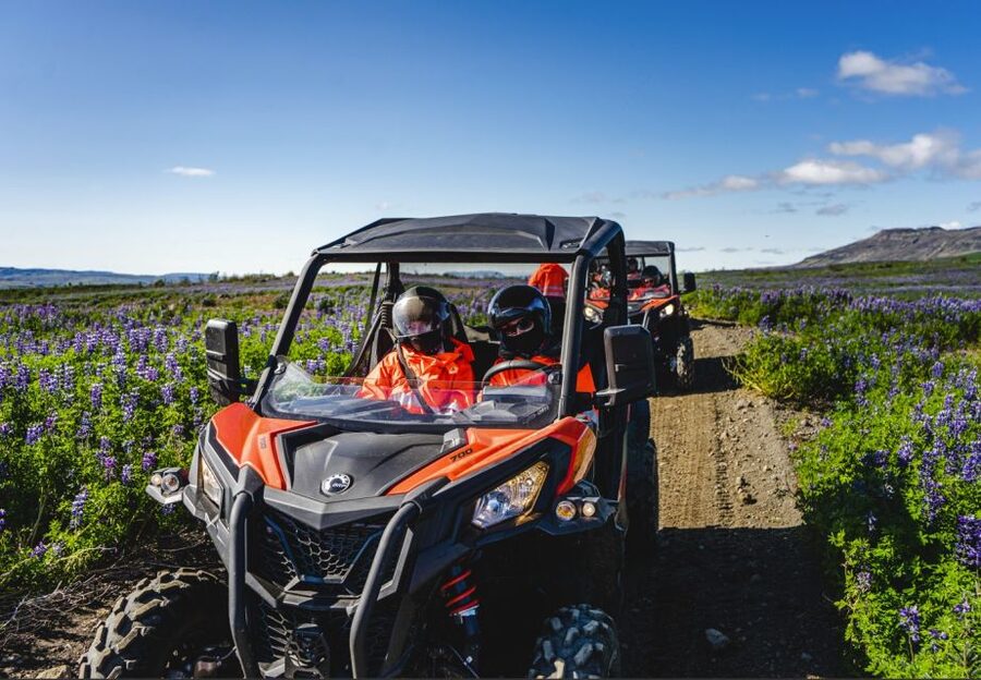 From Geysir: Geysir Buggy Adventure - Climbing toward glacier and volcano views