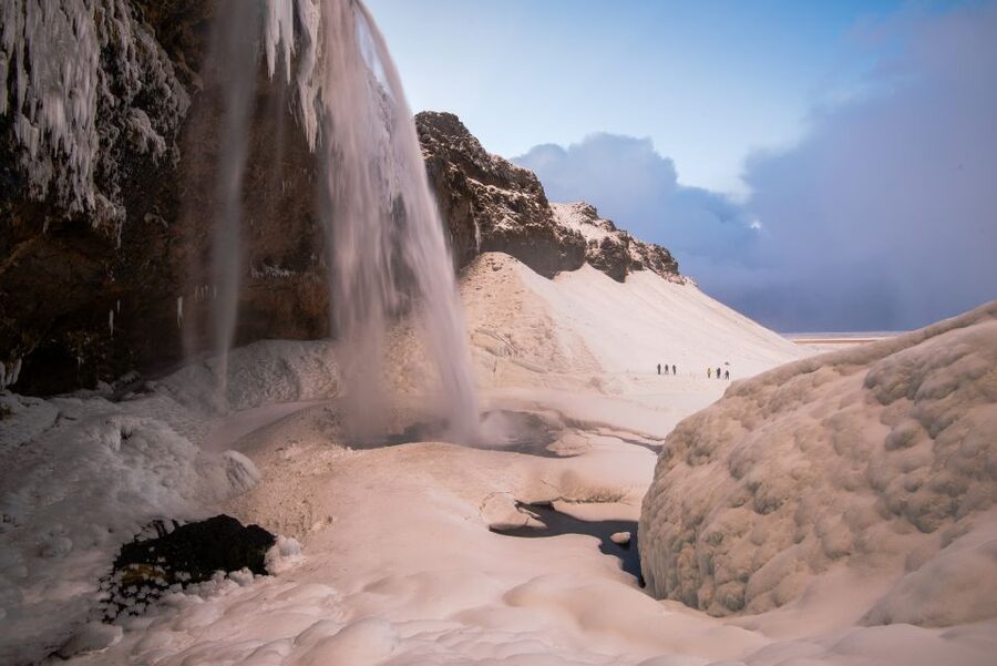 From Reykjavik: 3-Day South Coast Winter Tour with Ice Cave - Day two: the waterfall stretch of the South Coast