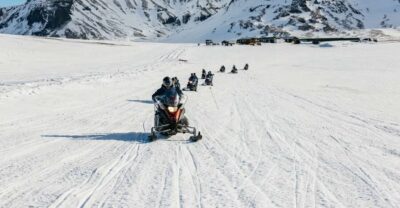 Golden Circle and Glacier Snowmobiling