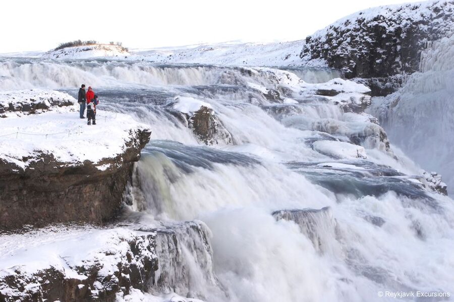 From Reykjavik: Golden Circle and Northern Lights Combo - Gullfoss is the day’s big visual payoff