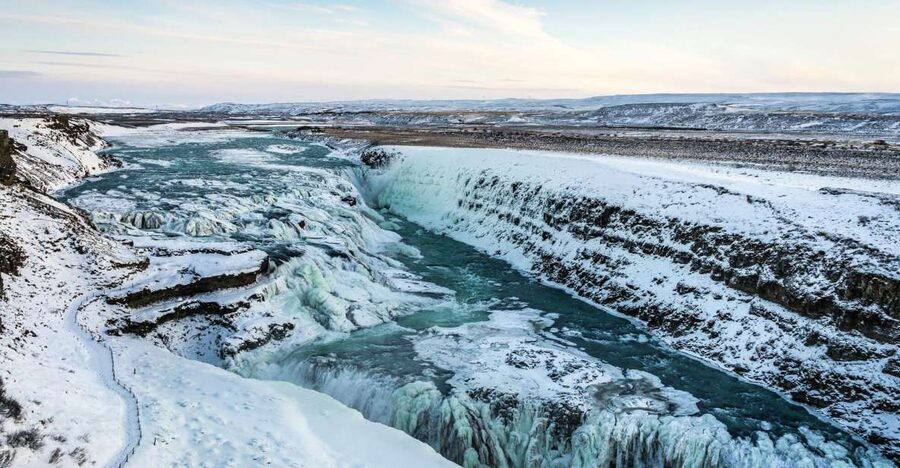 From Reykjavík: Golden Circle & Northern Lights Combo - Geysir and Strokkur: watch the ground breathe