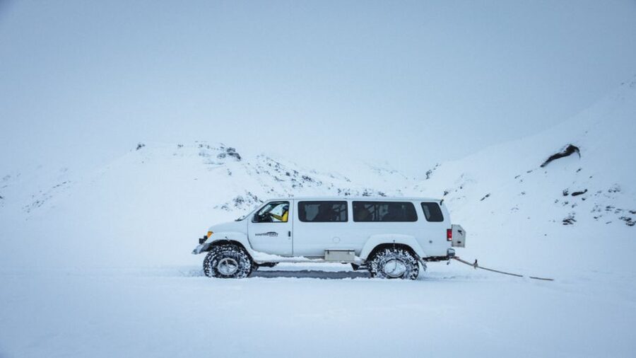 From Reykjavík: Katla Ice Cave and South Coast Tour - Switching to the super-jeep near Vík