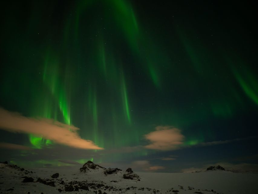From Reykjavik: Northern Lights Tour with Hot Cocoa & Photos - Cocoa, kleina, and borrowed wool blankets