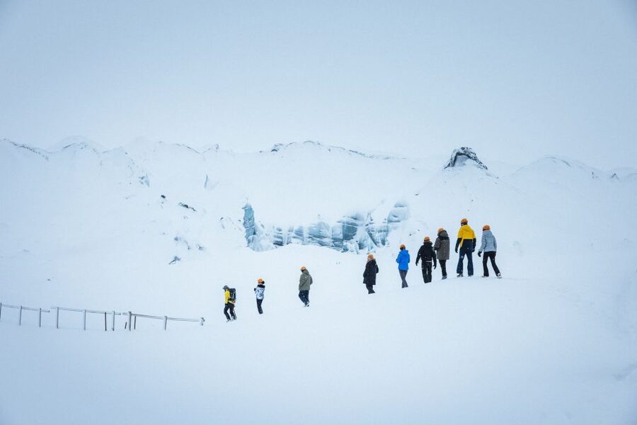 From Vik: Myrdalsjokull glacier and Katla Ice Cave Tour - The guides keep the adventure moving