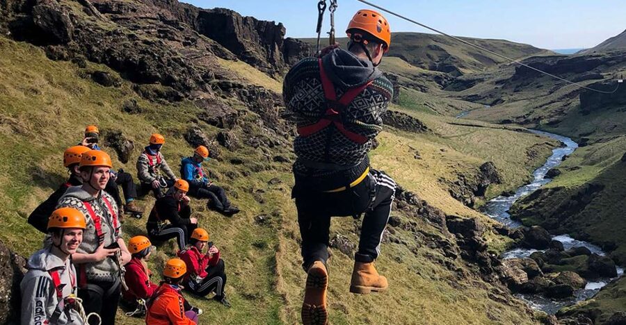 From Vík: Zipline and Hiking Adventure Tour - Big Rush and Hundafoss from above