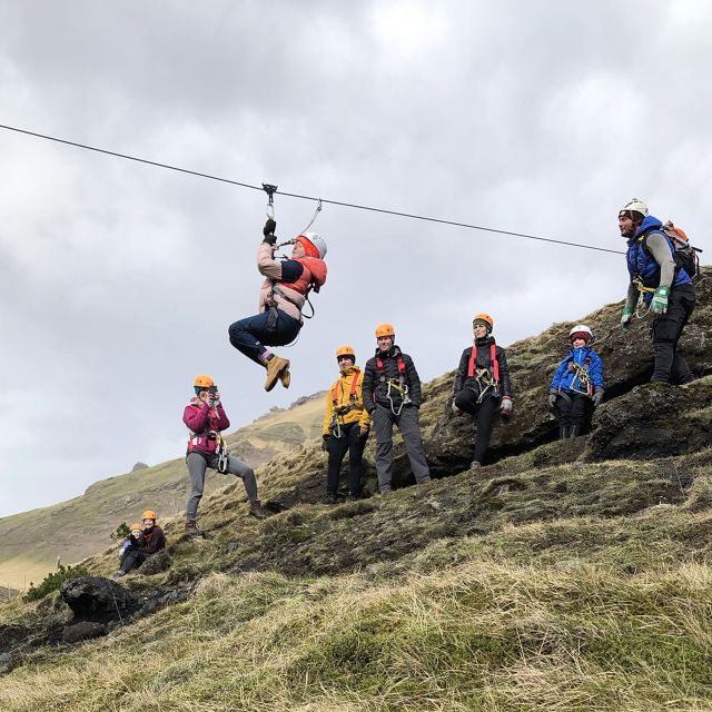 From Vík: Zipline and Hiking Adventure Tour - Grafargil and its natural caves