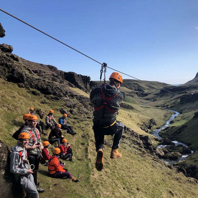 From Vík: Zipline and Hiking Adventure Tour - The Leap of Faith across the river