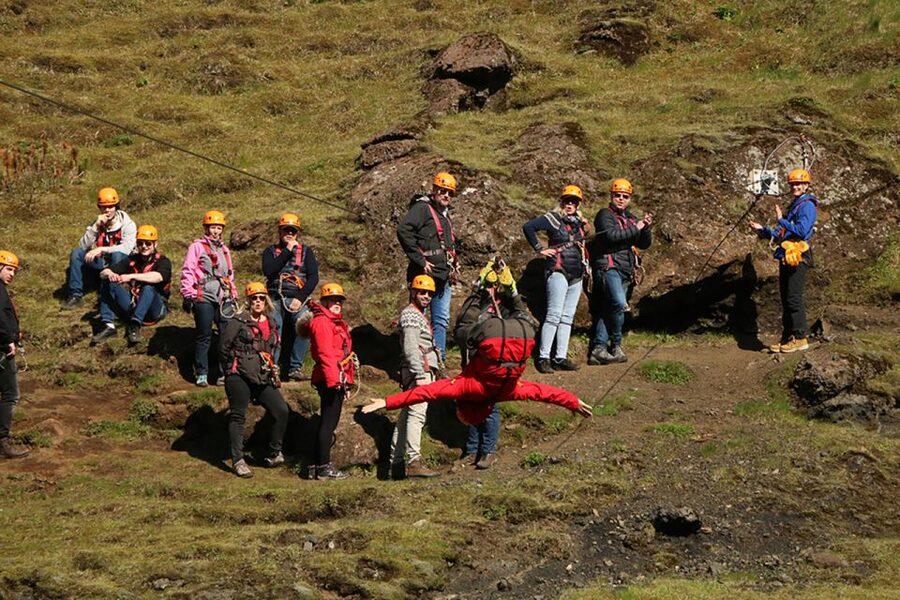 From Vík: Zipline and Hiking Adventure Tour - Little Rush and the finish over two canyons