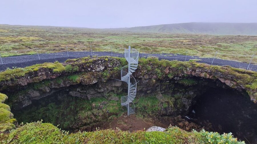 Geological Lava Tunnel Adventure - Arnarker Cave - A slower second section with volcanic detail