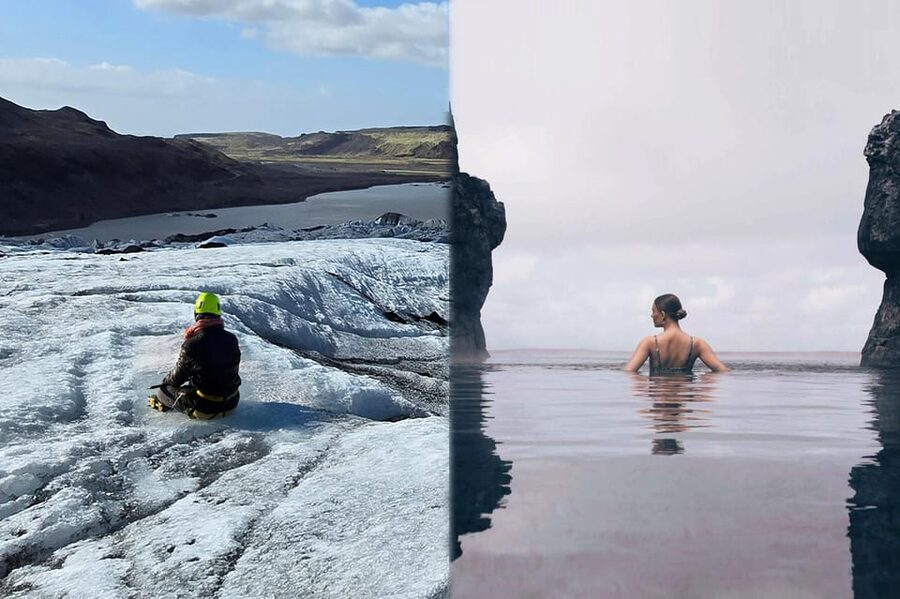 Glacier Hike, South Coast Iceland, Black Beach & Sky Lagoon - A short café break before the glacier