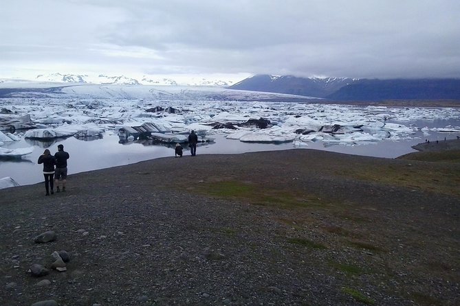 Glacier Lagoon Private Tour with Private Zodiac boat ride on the Iceberg Lagoon - Diamond Beach puts the ice on black sand