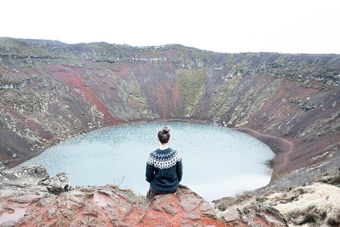 Golden Circle and Kerid Minibus Tour with Blue Lagoon Transfers - Kerid Crater: a short stop with strong colors
