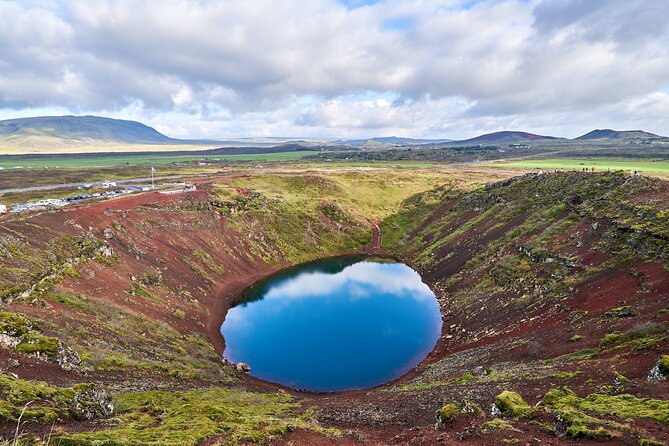 Golden Circle and Sky Lagoon Full-Day Tour - Kerid Crater and its bright blue center