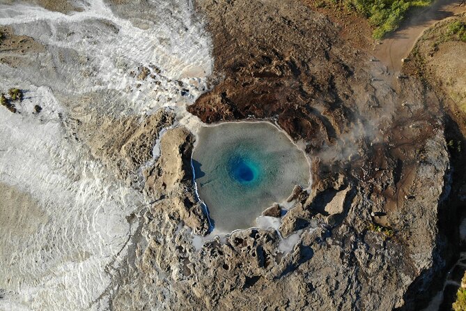 Golden Circle, Glacier & Northern Lights/Midnight sun / guided private tour - Geysir, a hot spring area with a reliable show