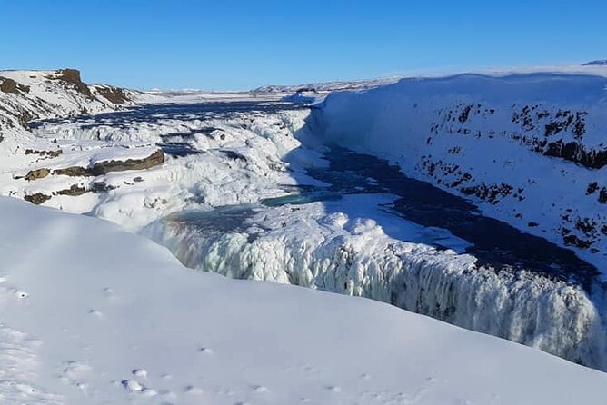 Golden Circle, Kerid Crater & Geothermal Lagoon -Small Group Tour - Gullfoss, a waterfall with real force
