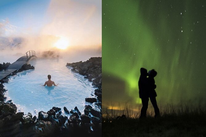 Golden Circle, Northern Lights and Blue Lagoon Tour with Ticket - One packed day from geysers to green lights