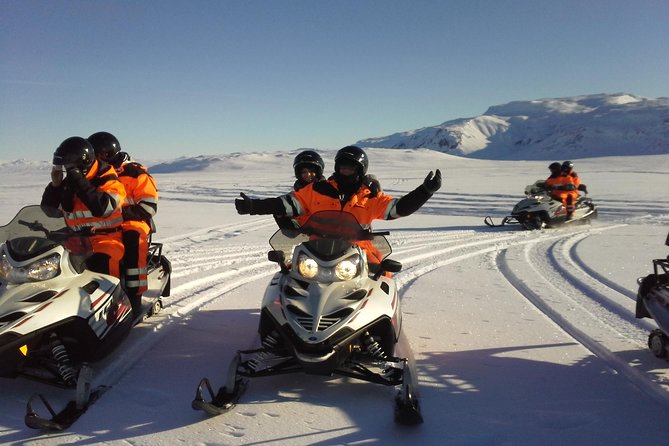 Golden Circle Super Jeep Adventure with Snowmobiling on Glacier - Geysir: watch Strokkur put on its show