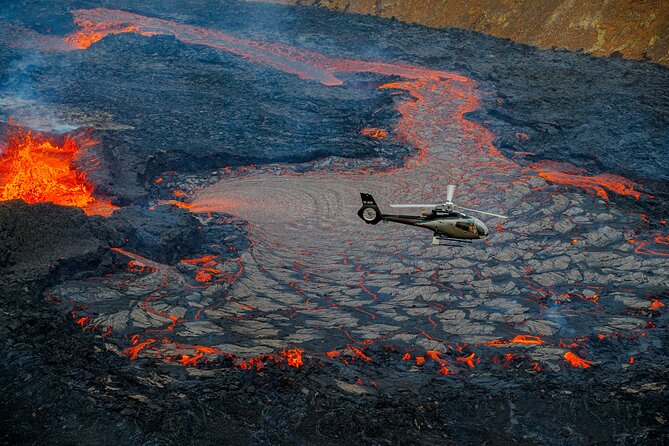 Helicopter Tour Over Iceland’s Reykjanes Volcano Eruption Site - A short flight with a high price