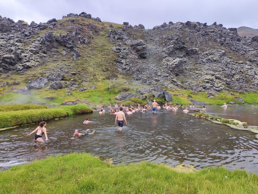 Highlands Hiking: Small Group Landmannalaugar & Hot Springs - Soaking in Landmannalaugar’s natural hot springs