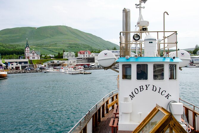 Húsavík Whale Watching Tour, family owned and operated - Heading west across Skjálfandi Bay