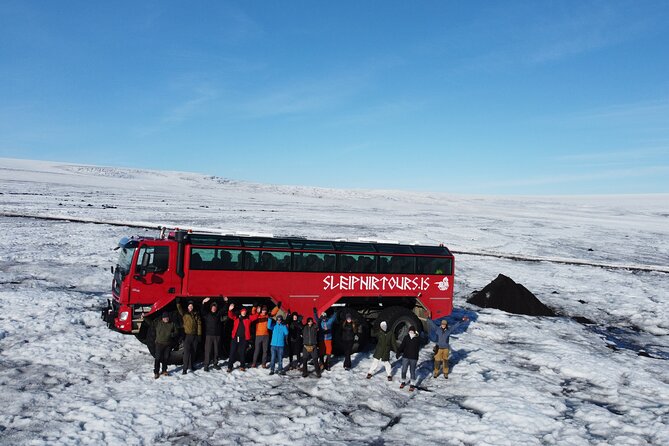 Ice Cave and Glacier Tour in Glacier Monster Truck from Gullfoss - Walking into Langjökull’s natural ice cave