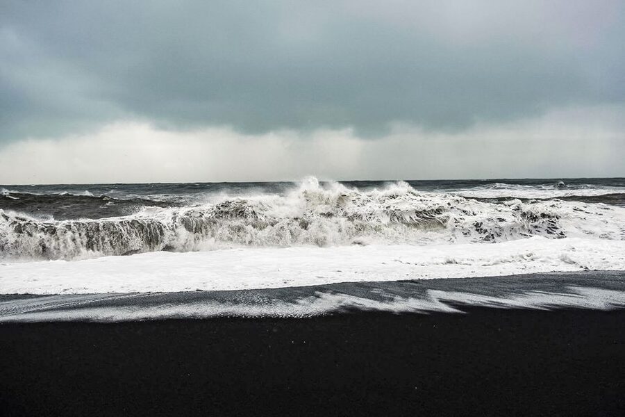 Iceland: Full-Day South Coast, Black Beach & Waterfalls Tour - Reynisfjara, black sand and real beach hazards