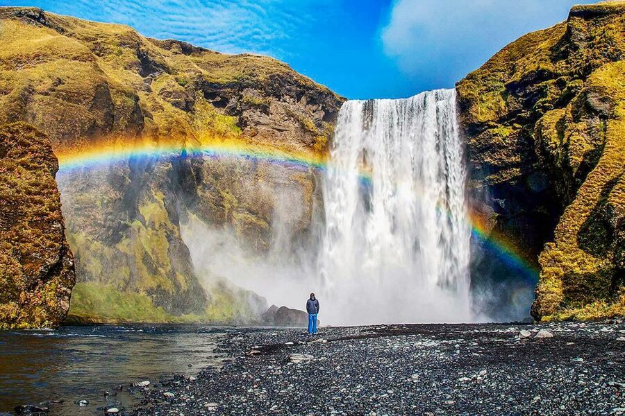 Iceland: Full-Day South Coast, Black Beach & Waterfalls Tour - Sólheimajökull, a glacier view from the road