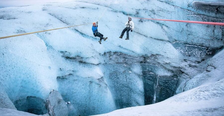 Iceland: Glacier Zip Line Tour with Hike or Ice Cave Visit - Starting at the Glacier Lagoon car park
