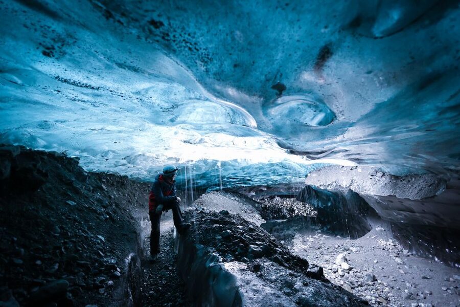 Iceland: Ice Cave Captured with Professional Photos - Walking onto the glacier with the right equipment