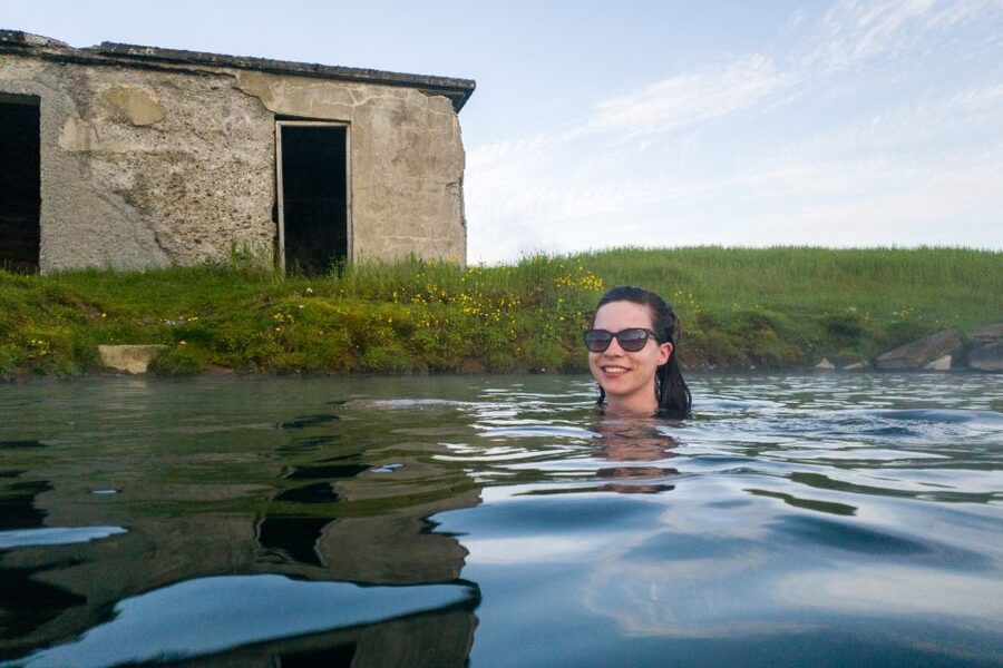 Iceland Secret Lagoon Admission Ticket - Winter darkness, rain, and the Northern Lights