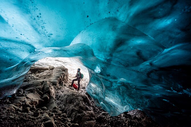 Jökulsárlón: Blue Ice Cave and a Long Glacier Hike - Crampons, helmets, harnesses, and the walking itself