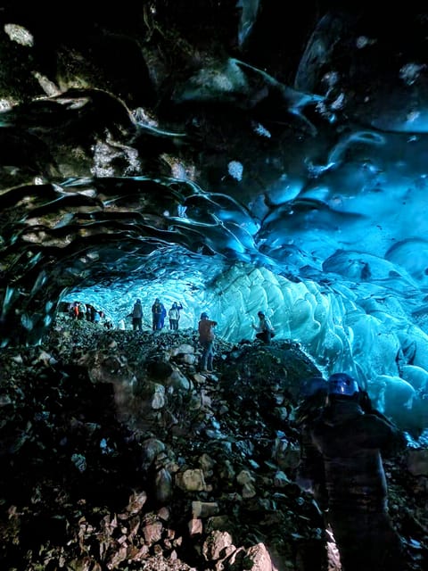 Jökulsárlón: Blue Ice Cave Tour and Glacier Walk - Inside the blue ice cave