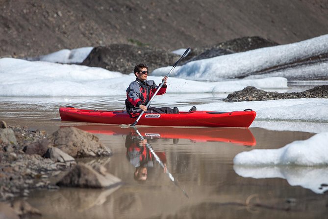 Kayaking on the Sólheimajökull Glacier Lagoon - Meeting at the Sólheimajökull parking lot
