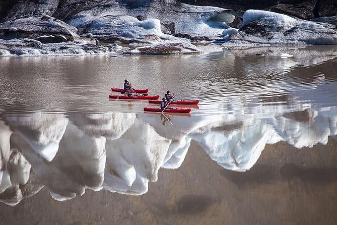 Kayaking on the Sólheimajökull Glacier Lagoon - The rough walk from base to the lagoon