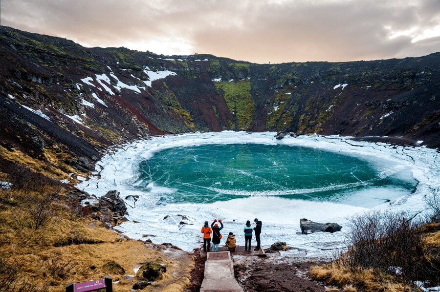 Kerið Volcanic Crater Admission Ticket - How the crater was formed 6,500 years ago