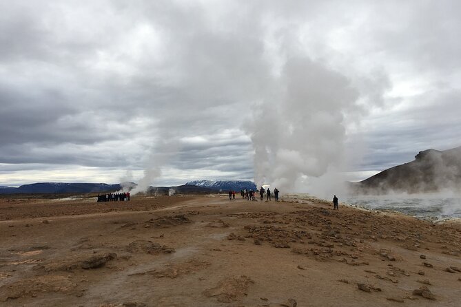 Lake Myvatn and Godafoss Waterfall for Cruise Ships from Husavik - Námaskarð shows Iceland’s earth at work