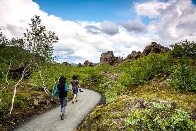 Lake Mývatn & Godafoss Small Group Tour from Akureyri Port - Dimmuborgir’s lava pillars and legends