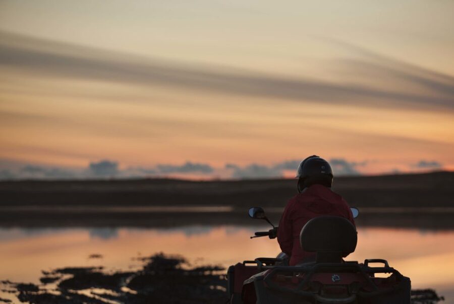 Midnight Sun ATV Tour - From asphalt to Hólmsheiði mountain tracks