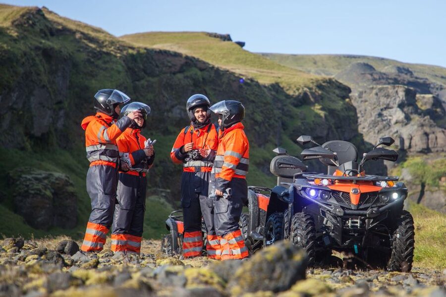 Mýrdalsjökull: South Coast ATV Quad Bike Safari - Riding across Sólheimasandur’s black sands
