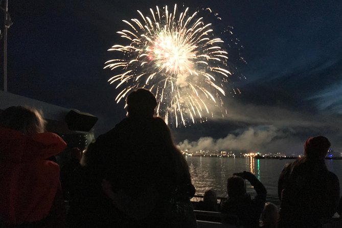 New Year's Eve Fireworks Cruise in Reykjavik - Champagne at midnight, with a small bar onboard