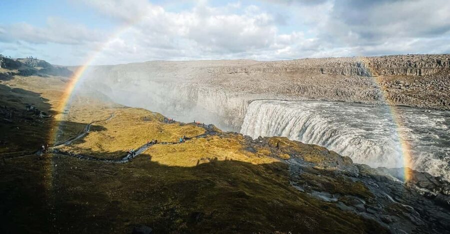 Port Akureyri: Godafoss Waterfall, Myvatn and Dettifoss - Goðafoss, the waterfall tied to Icelandic history