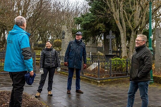 Private Combo Reykjavik Walk and Folklore Tour - Starting beneath the stone pillars at Ingólfstorg