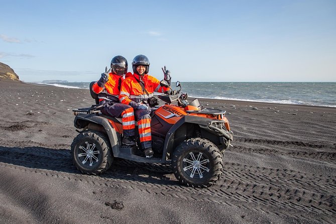 Quad Bike Tour on Black Lava Sands from Mýrdalur - The black beach and views toward Dyrhólaey